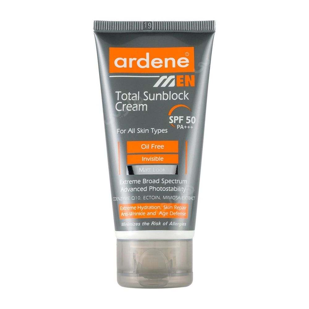 کرم ضد آفتاب آقایان مدل Oil Free با SPF50 حجم 50 میلی لیتر آردن