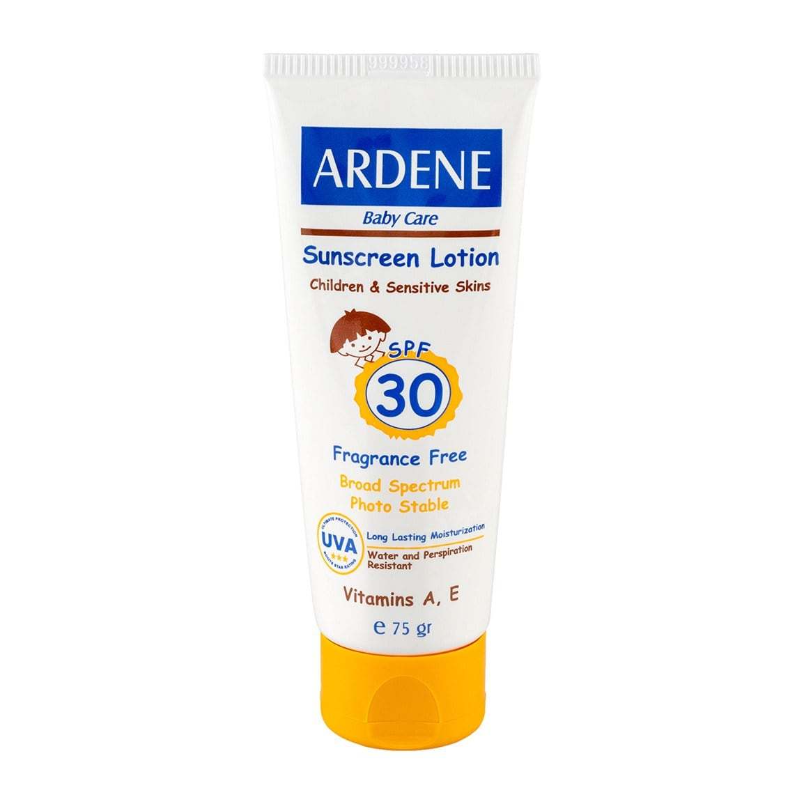 لوسیون ضد آفتاب کودکان مدل Fragrance Free با SPF30 حجم 75 گرم