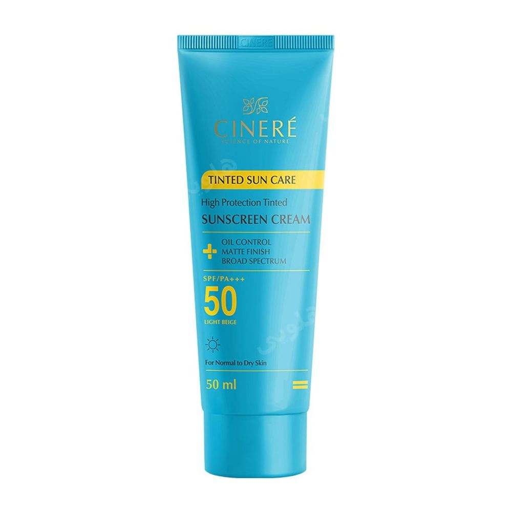 کرم ضد آفتاب رنگی +SPF50 فاقد چربی سینره