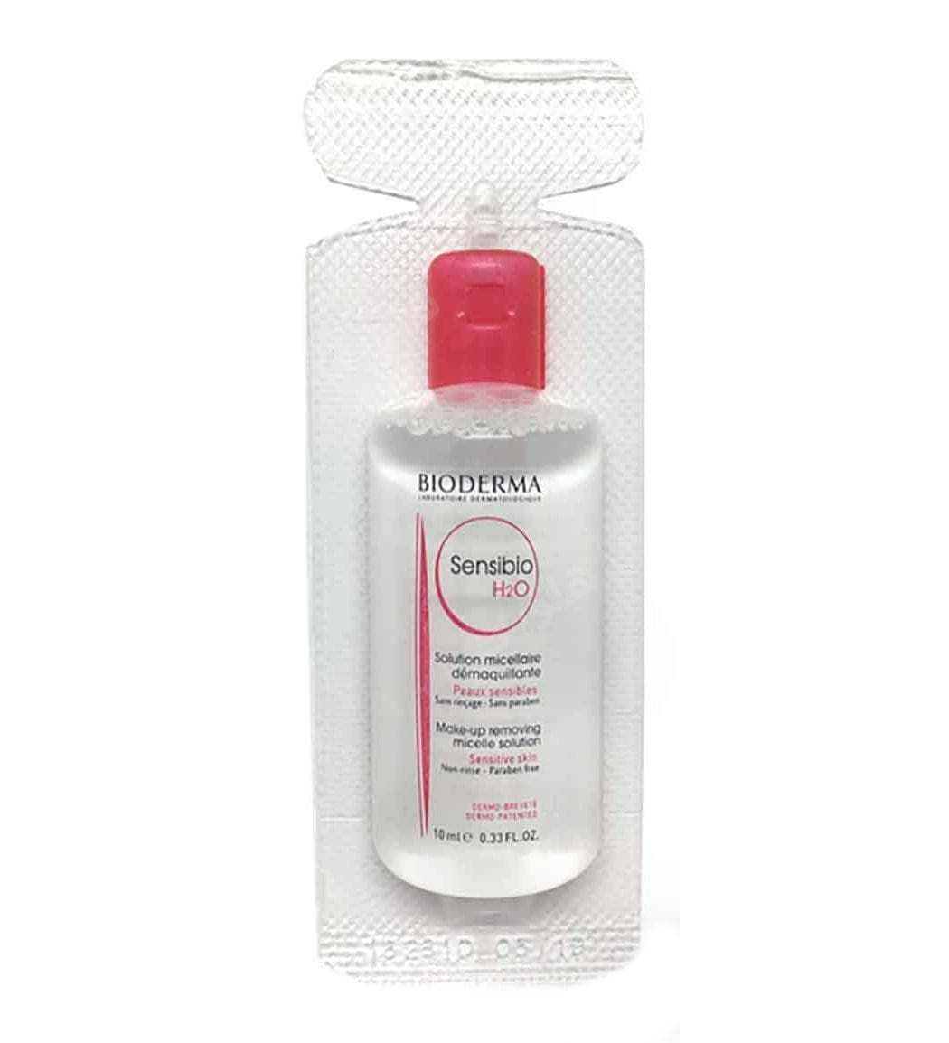 محلول میسلار پاک کننده صورت و دور چشم Sensibio H2O مسافرتی حجم 10میل