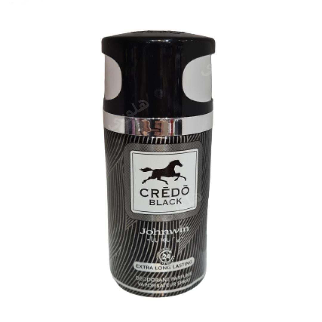 اسپری خوشبو کننده بدن مردانه مدل credo black حجم 250 میل