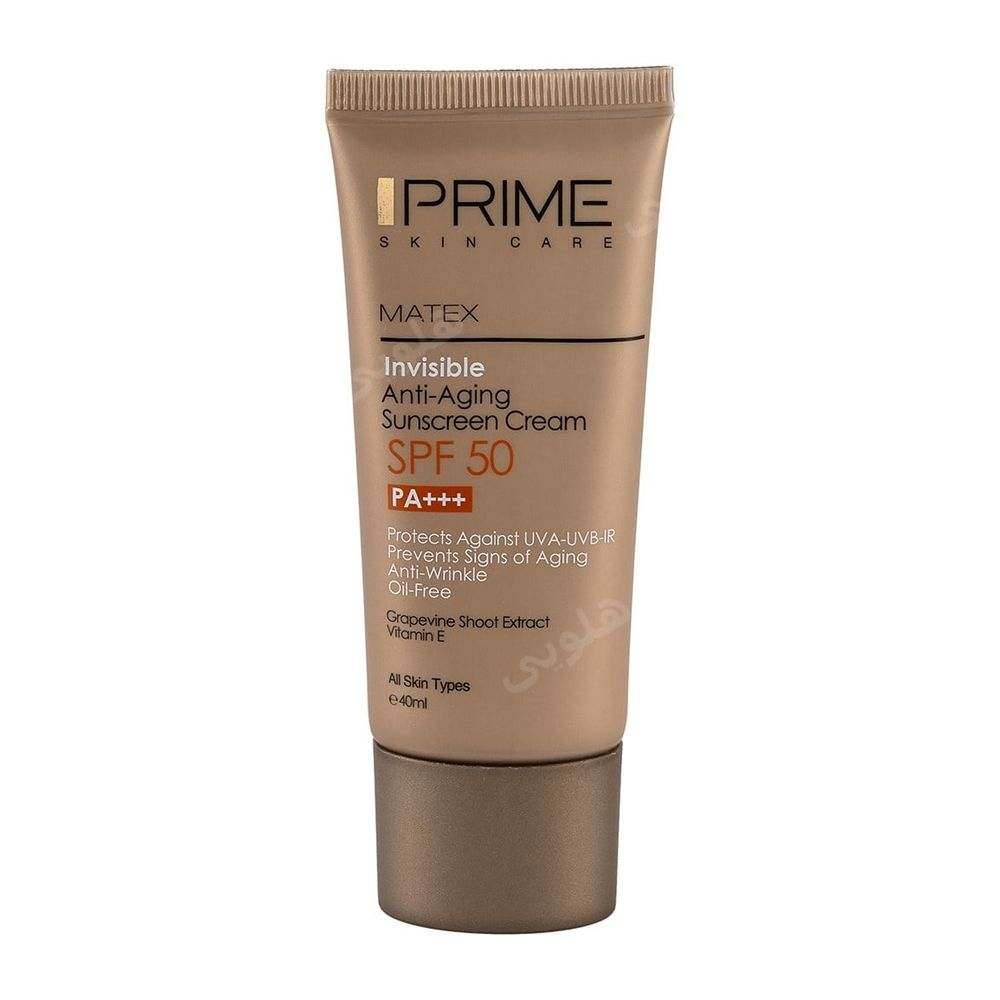 کرم ضد آفتاب بی رنگ مدل Rejuvenating با SPF50 حجم 40 میلی لیتر پرایم