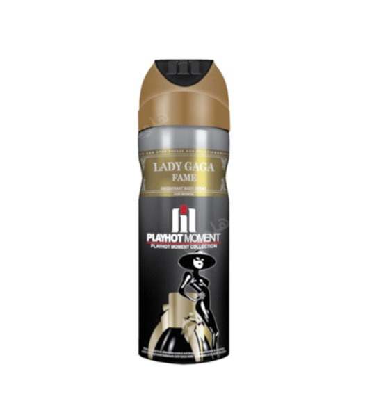 اسپری دئودورانت زنانه Lady GaGa Fame Black Fluid حجم 200میل