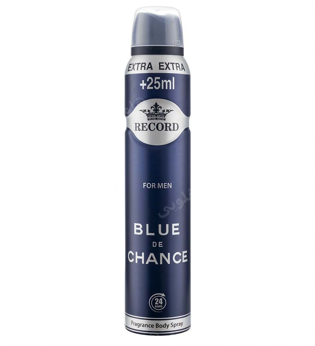 اسپری دئودورانت مردانه Blue De Chance حجم 225میل