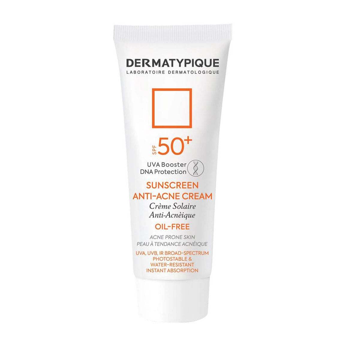 کرم ضد آفتاب بی رنگ مدل Anti Acne با SPF+50 مخصوص پوست چرب حجم 40 میلی لیتر