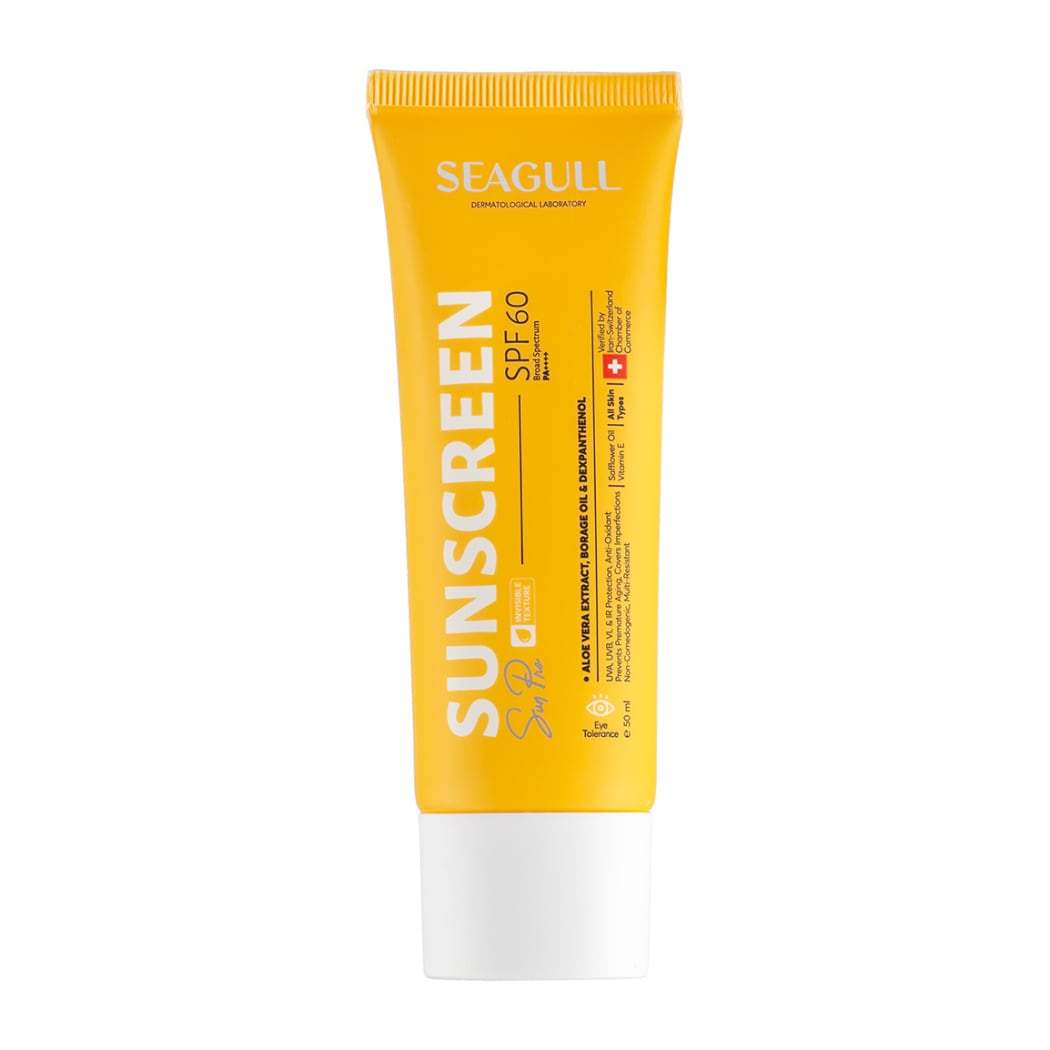 کرم ضد آفتاب بی رنگ با SPF60 مناسب پوست معمولی تا چرب حجم 50 میلی لیتر سی گل