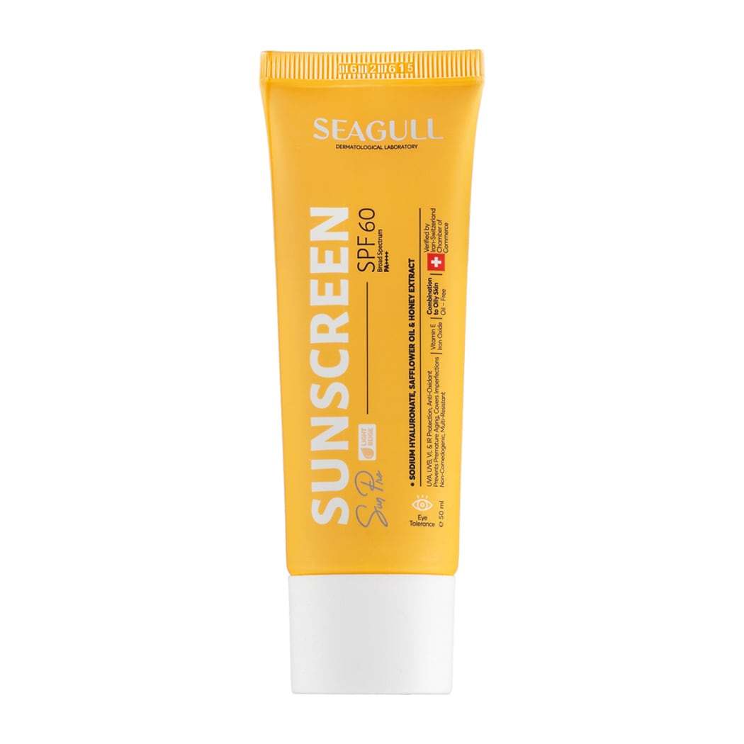 کرم ضد آفتاب رنگی با SPF60 مناسب پوست معمولی تا چرب حجم 50 میلی لیتر سی گل