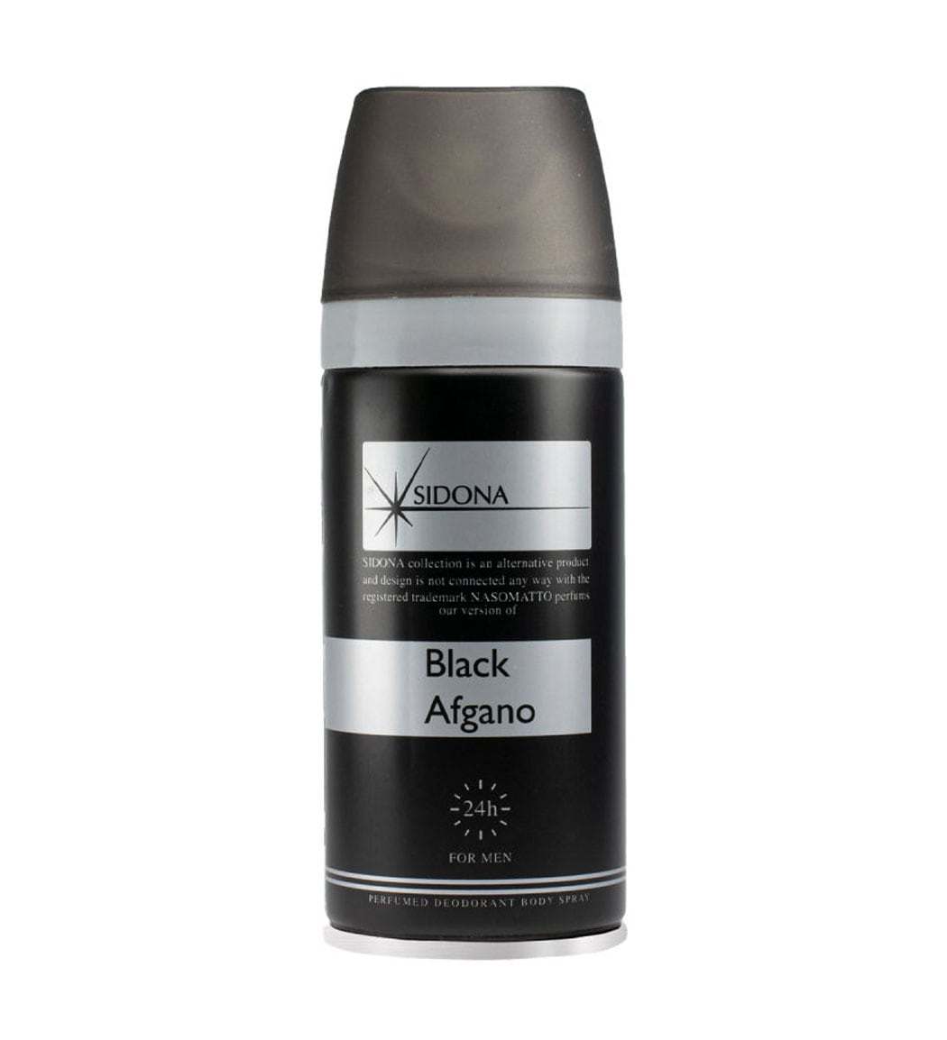 اسپری دئودورانت بدن مردانه مدل Black Afgano حجم 150میل