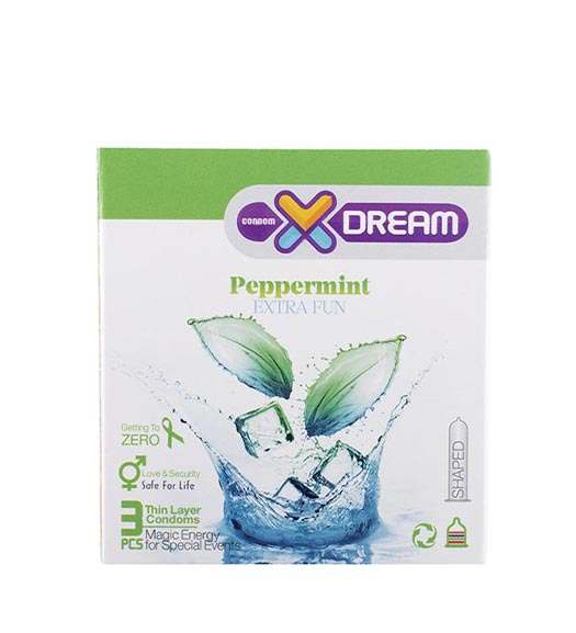 کاندوم 3عددی خنک کننده تاخیر در انزال Peppermint