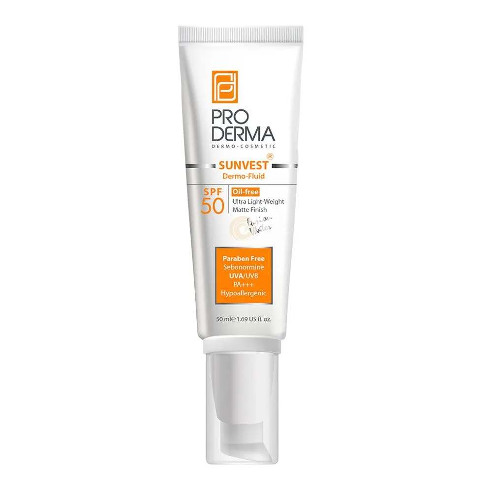 ضدآفتاب فلوئیدی spf50 پرودرما