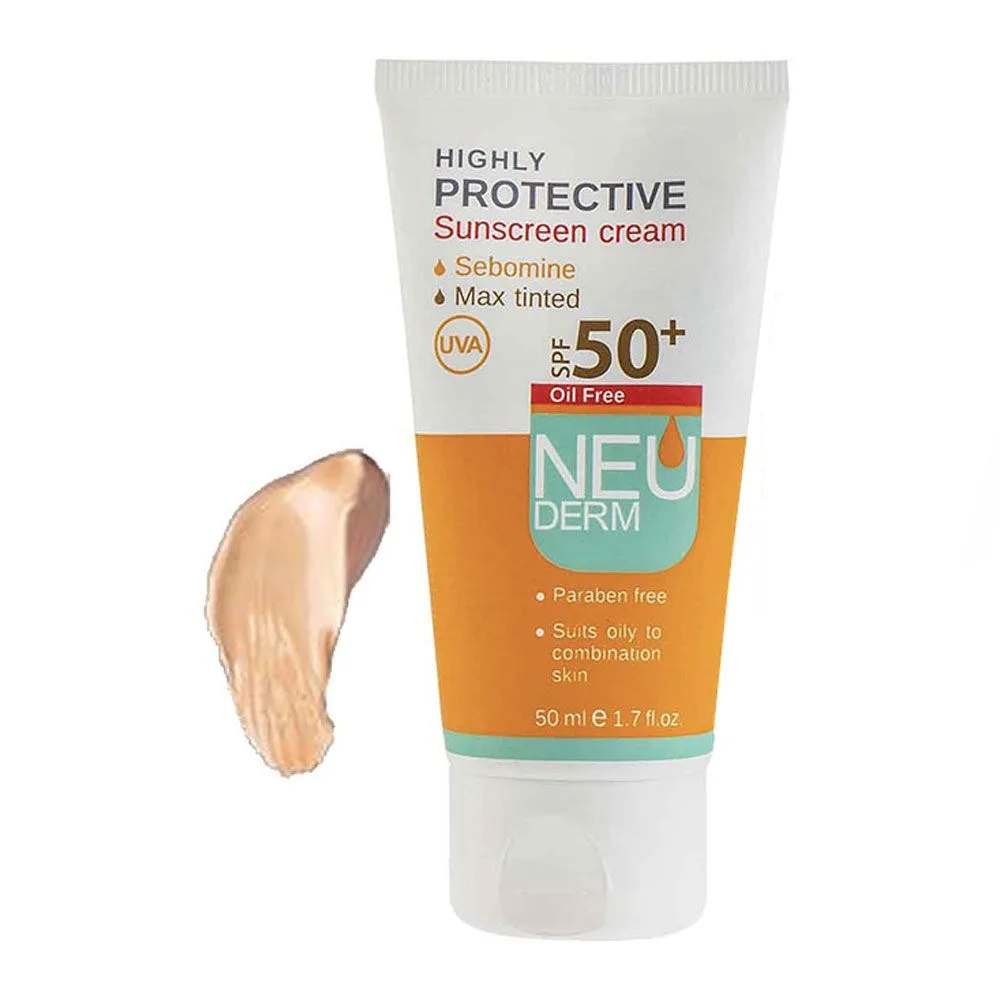 ضد آفتاب رنگی تیره فاقد چربی SPF50 نئودرم