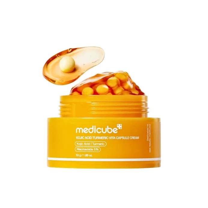 کرم کپسولی روشن‌کننده مدیکیوب مدل Kojic Acid حجم 53گرم