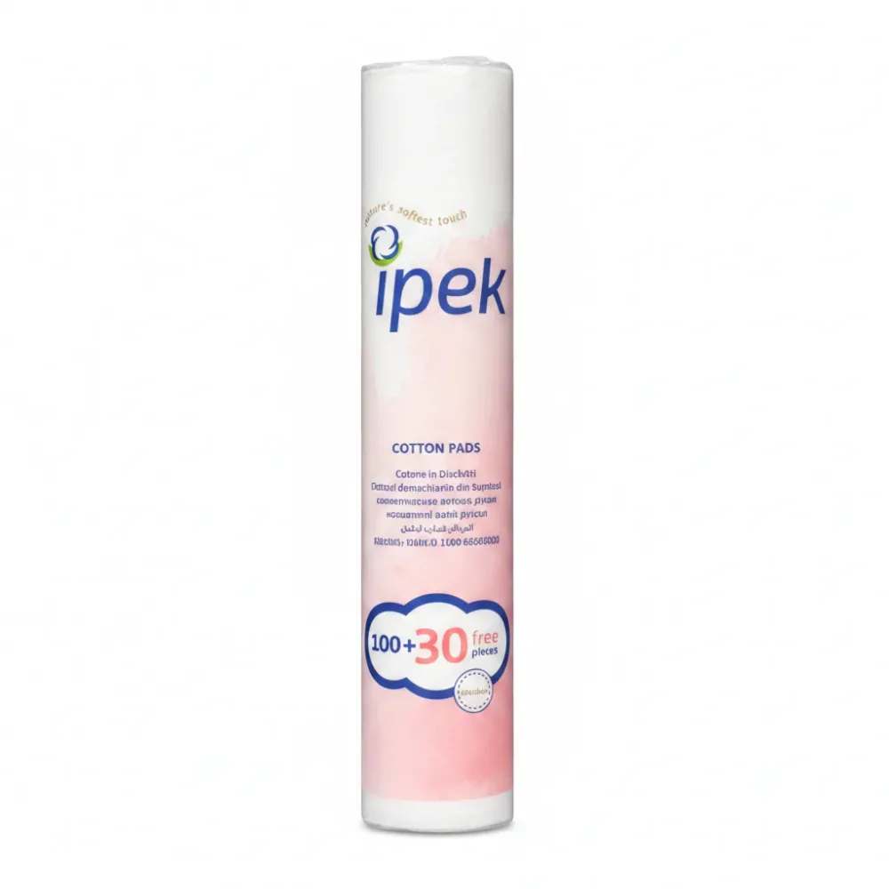 پد آرایش پاک کن ایپک مدل Cotton pads بسته 130 عددی