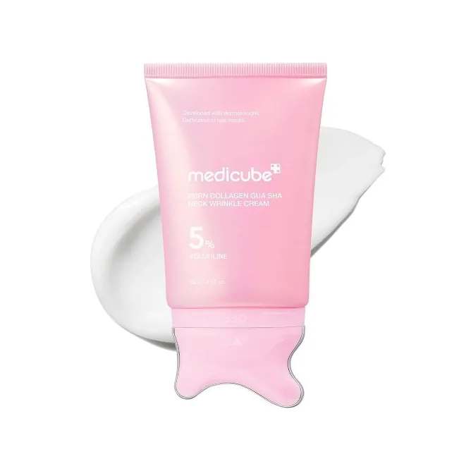 کرم گواشا ضدچروک گردن مدیکیوب مدل PDRN Collagen حجم 50گرم