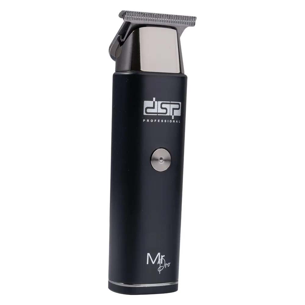 ماشین اصلاح موی سر و صورت دی اس پی مدل 91095 با تیغه استیل ضدزنگ، موتور 6700 دور در دقیقه، باتری لیتیومی 600mAh، شارژ و استفاده 120 دقیقه‌ای، صفحه نمایش شارژ و عملکرد توربو همراه با 3 شانه 1.5، 3 و 4.5 میلی‌متری