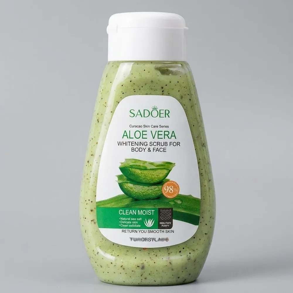 ژل اسکراب صورت و بدن سادور مدل Aloe Vera مناسب برای انواع پوست وزن 300 گرم