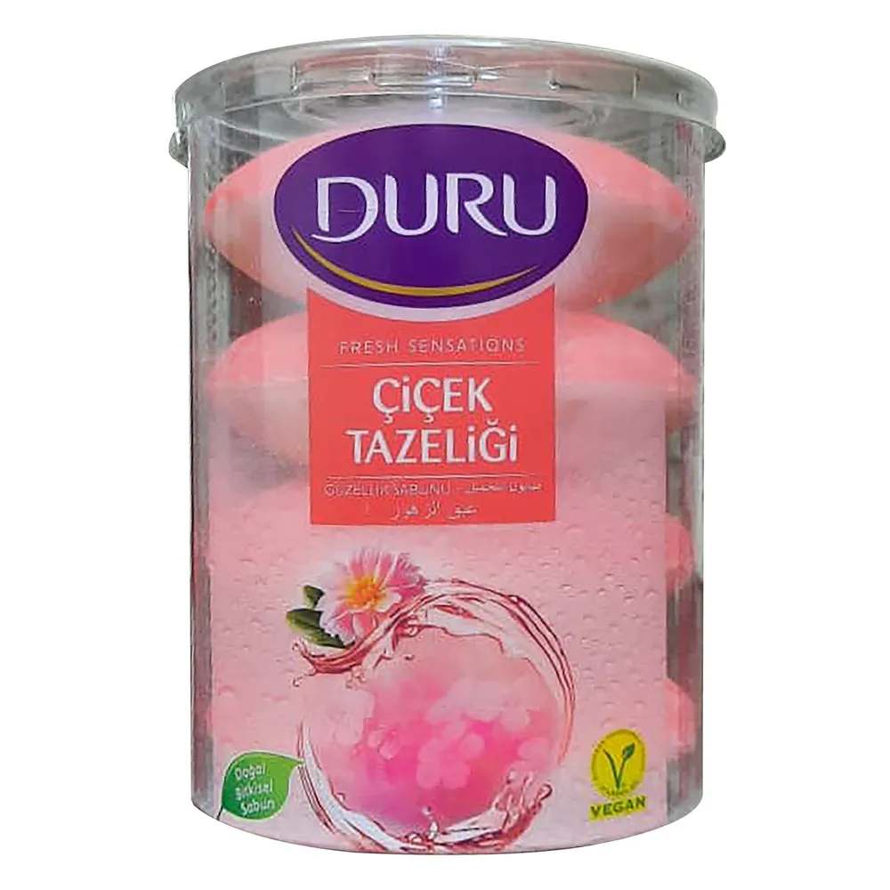 صابون شستشوی دورو مدل Cicek tazeligi تحت لیسانس وزن440 گرم بسته 4 عددی