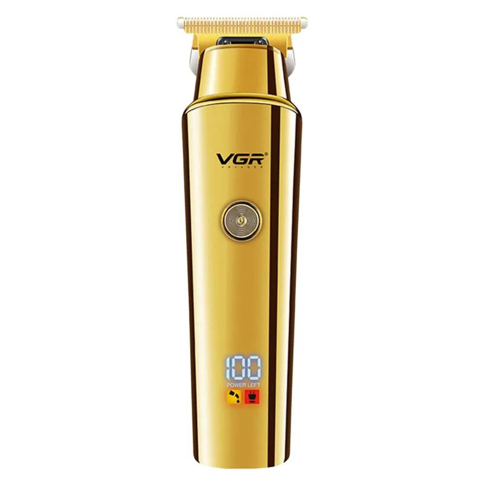 ماشین اصلاح موی سر و صورت وی جی آر مدل V-947 با تیغه استیل ضد زنگ، باتری لیتیوم یونی 2000 میلی‌آمپر، 500 دقیقه استفاده پس از شارژ، طراحی ارگونومیک و قابلیت اصلاح حجم زن