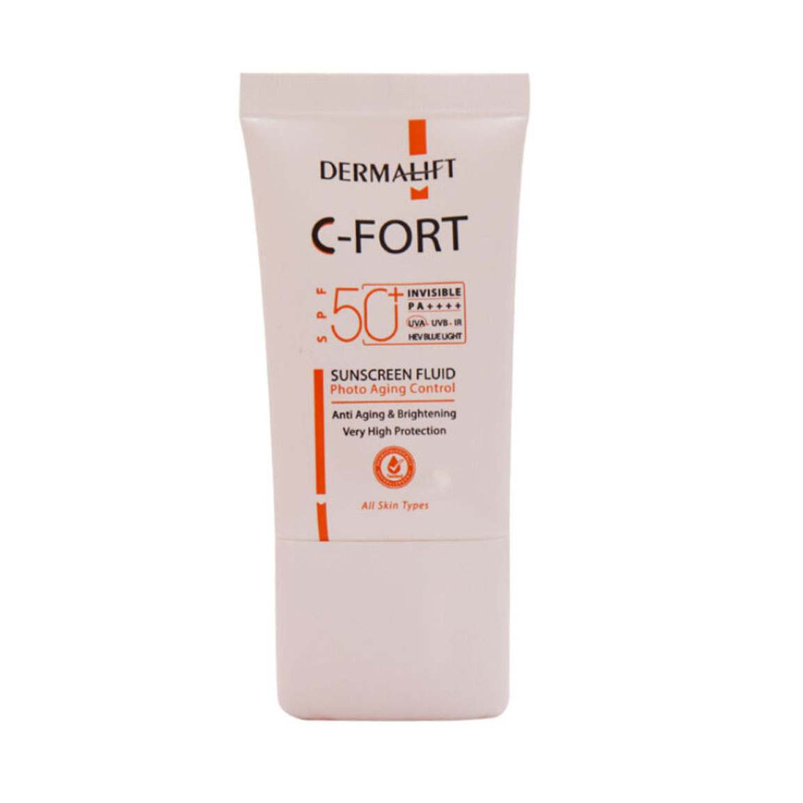 فلوئید ضد آفتاب مدل C-Fort با SPF50 مناسب انواع پوست حجم 40 میلی لیتر