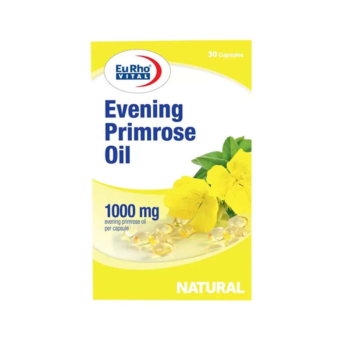 کپسول ژلاتینی روغن گل مغربی 1000 میلی گرمی بسته 30 عددی