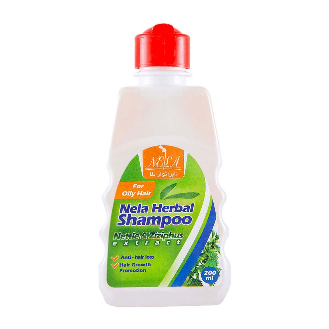شامپو سدر و گزنه مدل Nela Herbal مناسب انواع مو حجم 200 میلی لیتر