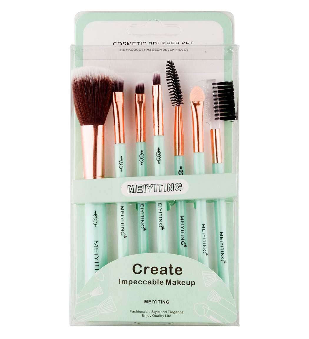 ست براش 7 عددی ارسال با رنگ رندوم مدل  Create Impeccable Makeup
