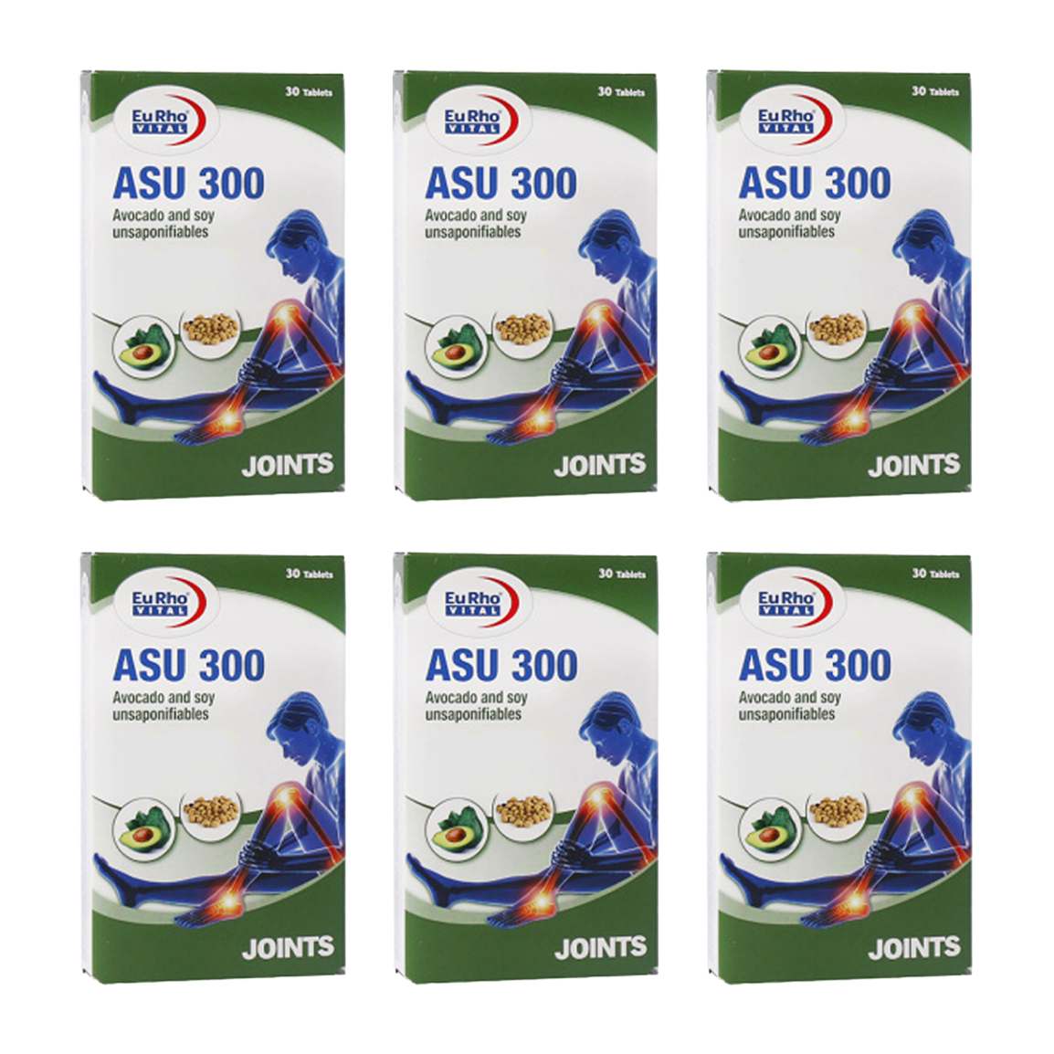 پک 6 عددی قرص آسو 300 بسته 30 عددی