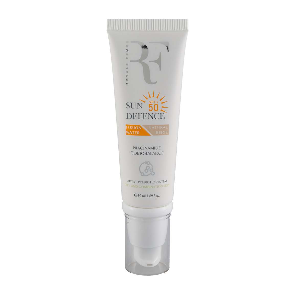 کرم ضد آفتاب رنگی با SPF 50 مناسب پوست چرب حجم 50 میلی لیتر