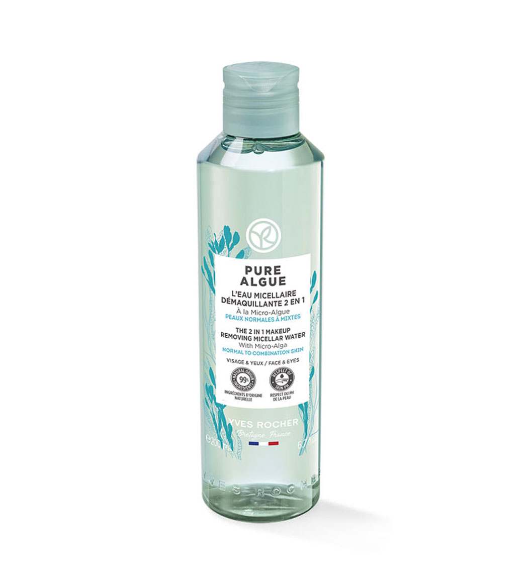 میسلار واتر آبرسان و اکسیژن ساز مناسب پوست های خشک و معمولی مدل Pure Algueحجم 200 میل