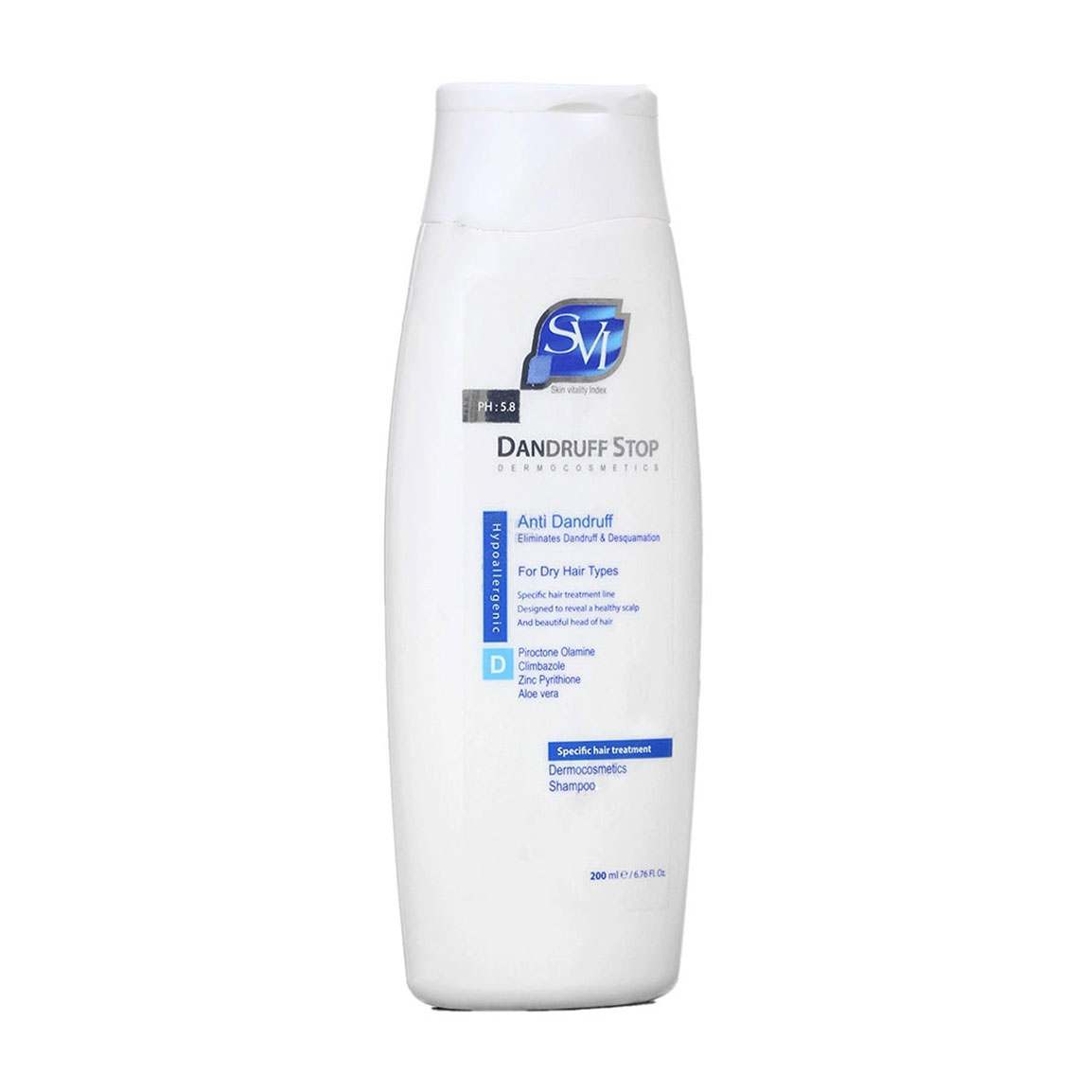 شامپو ضد شوره مدل Dandruff Stop مناسب موی خشک حجم 200 میلی لیتر