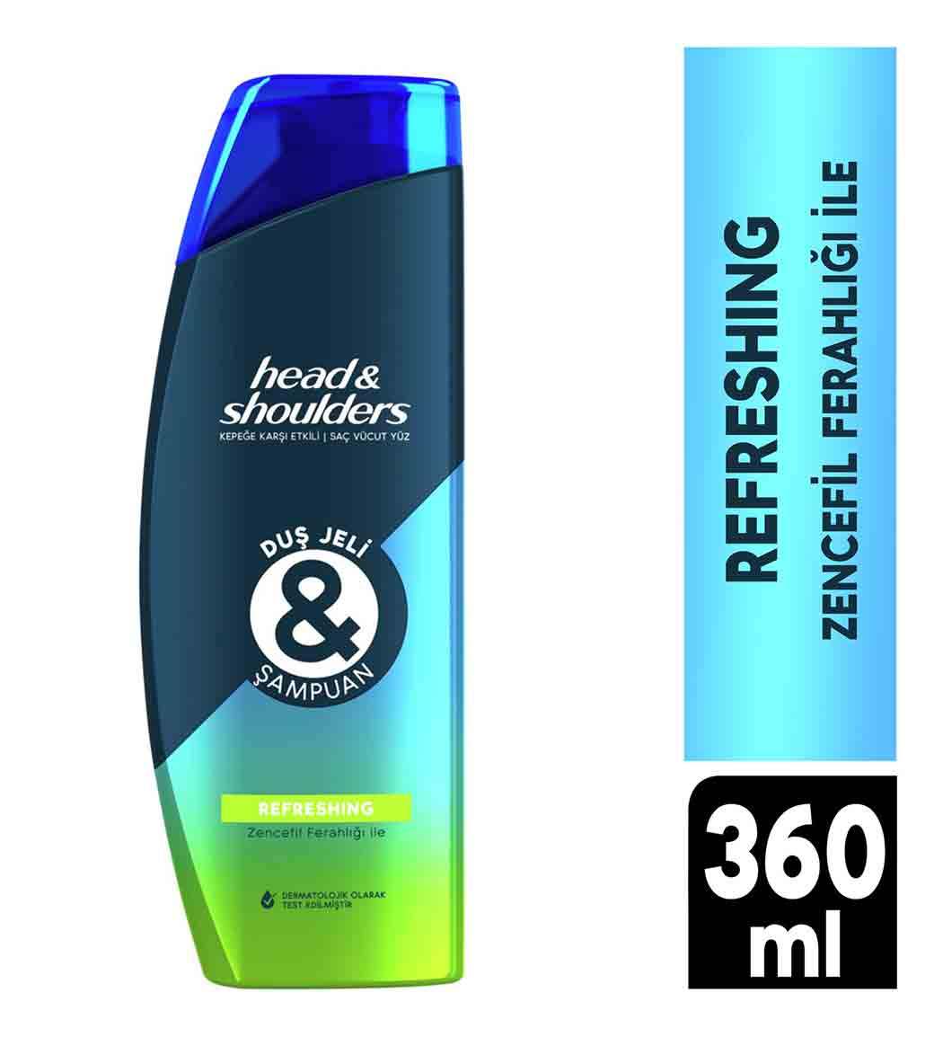 شامپو سر و بدن خنک کننده و طراوت بخش مدل Refreshing حجم 360 میلی لیتر