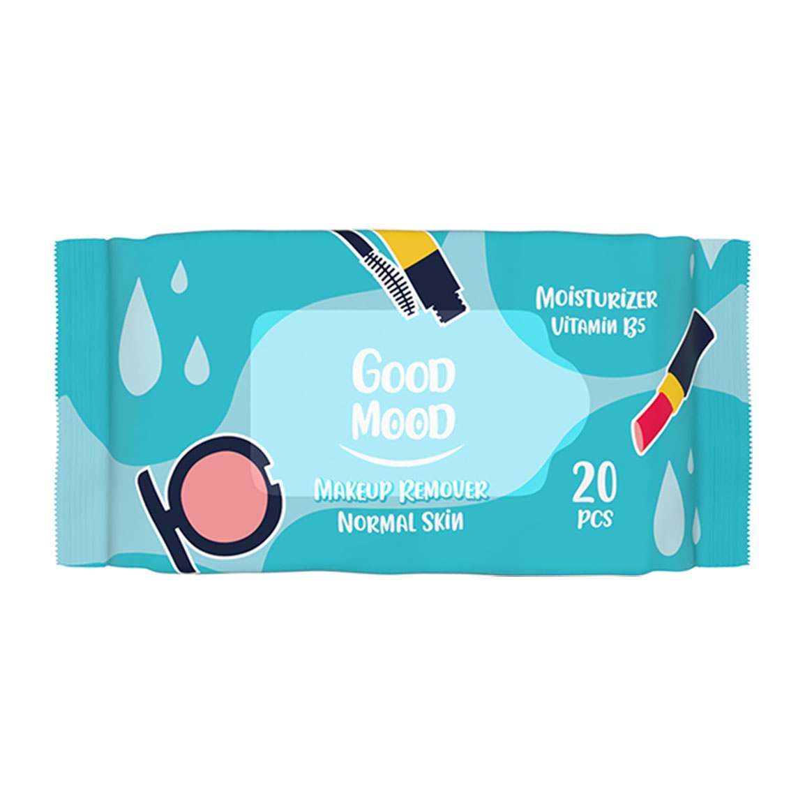 دستمال مرطوب آرایشی مدل  Moisturizer Vitamin B5  بسته 20 عددی
