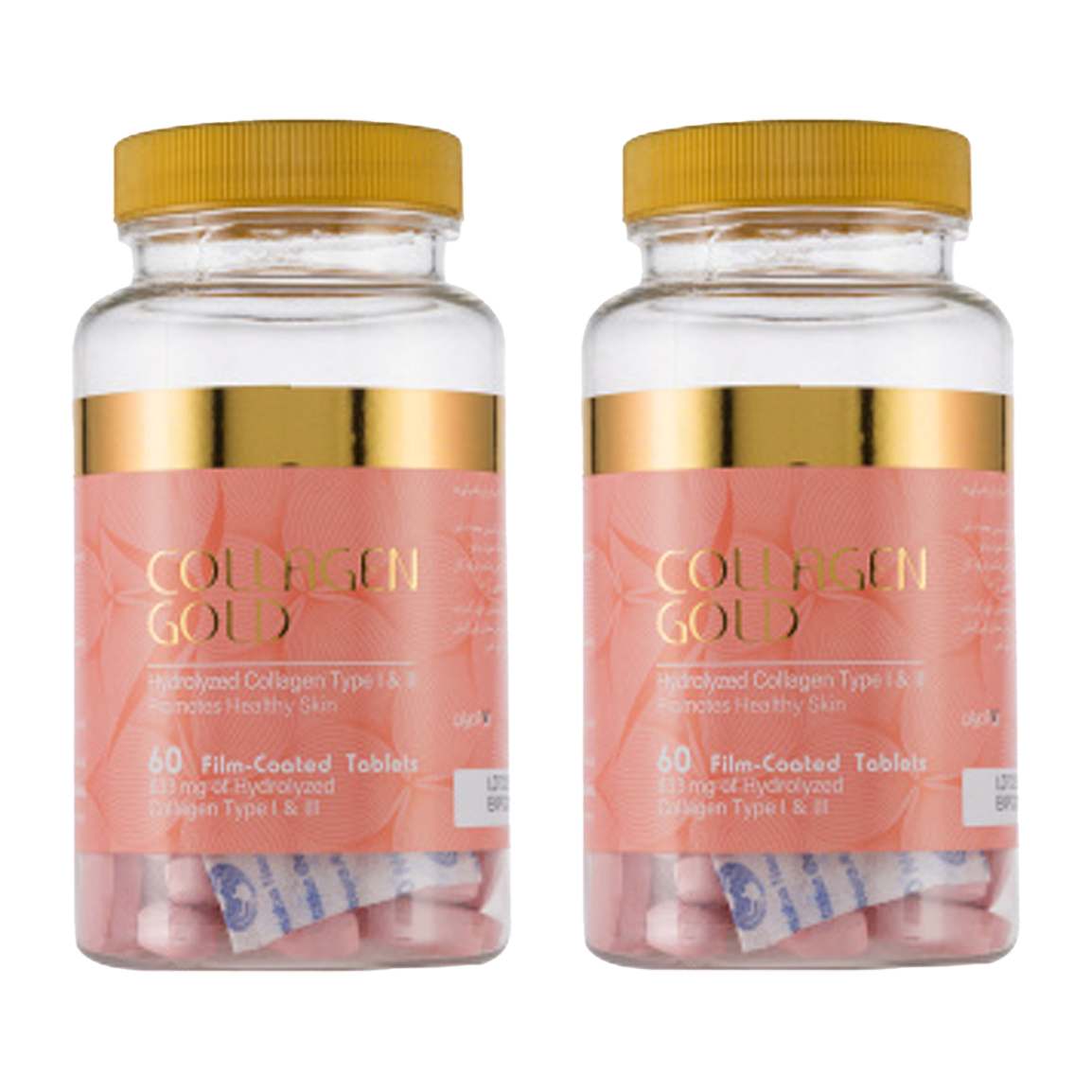 پک دو عددی قرص کلاژن گلد collagen gold بسته 60 عددی