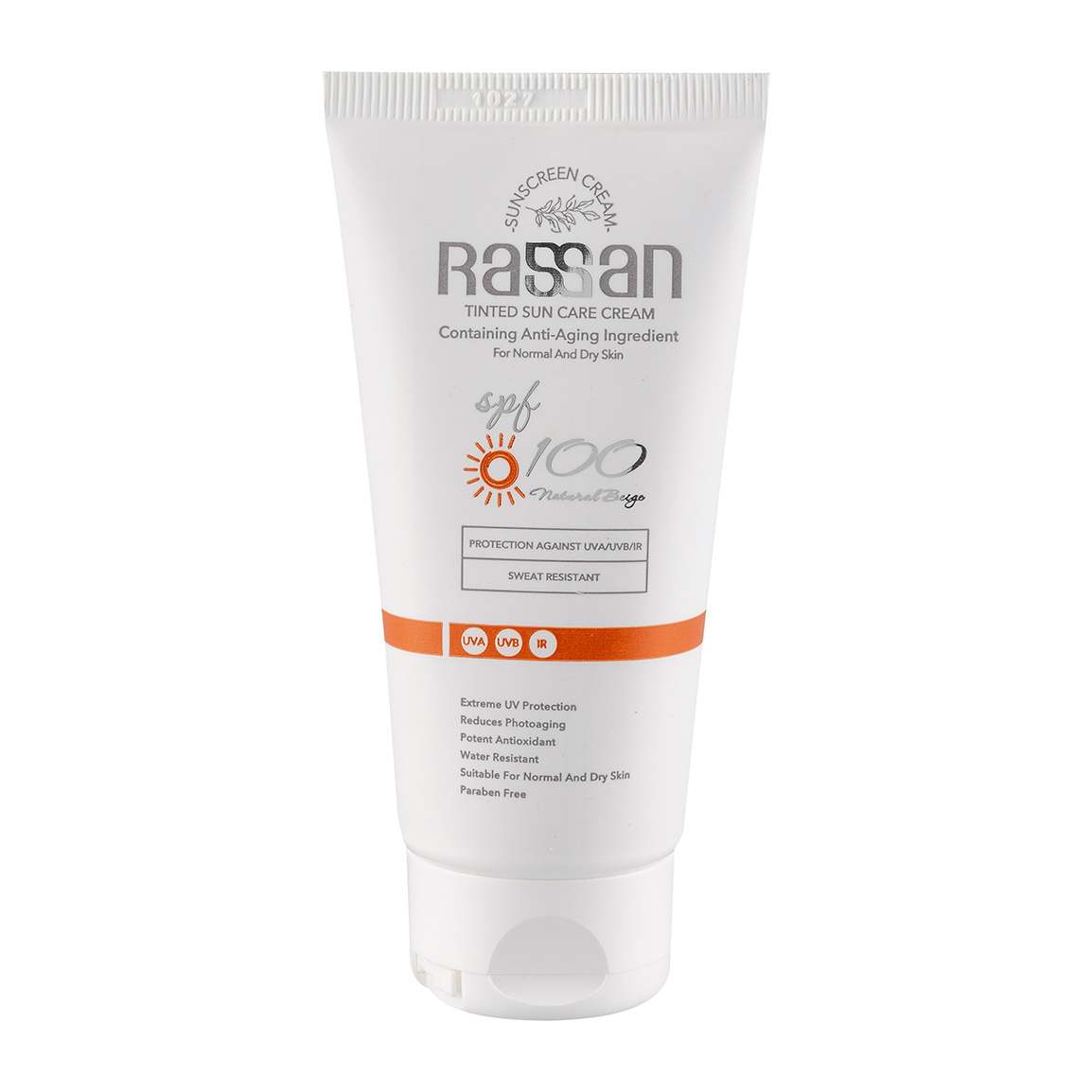 کرم ضد آفتاب رنگی با SPF 100 مناسب پوست خشک و معمولی حجم 40 میلی لیتر