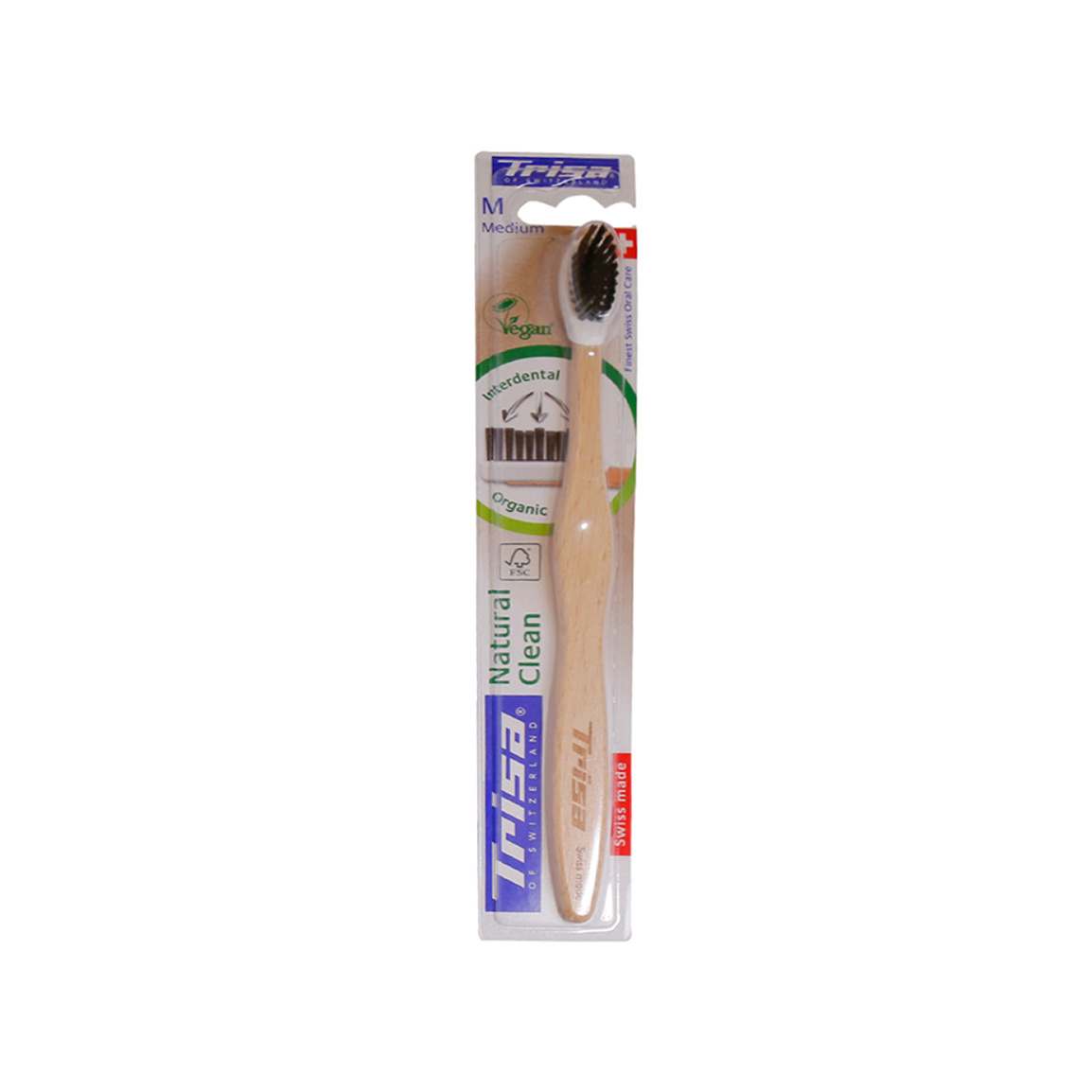 مسواک مدل Natural Clean با برس متوسط