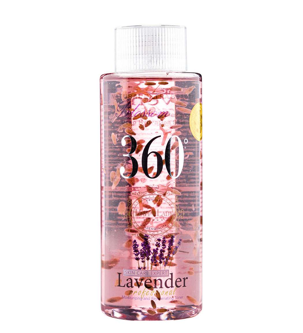 تونر پاک کننده آرایش صورت 360 مدل Lavender حجم 250میل