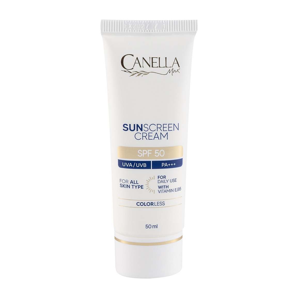 کرم ضد آفتاب بی رنگ با SPF50 مناسب انواع پوست حجم 50 میلی لیتر