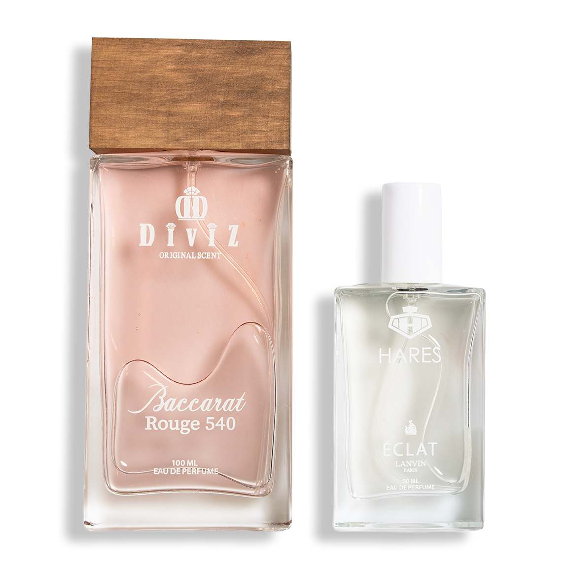 پک 2 عددی ادوپرفیوم مدل Baccarat Rouge حجم 100 میلی لیتر و ادوپرفیوم مدل Lanvin Eclat حجم 50 میلی لیتر