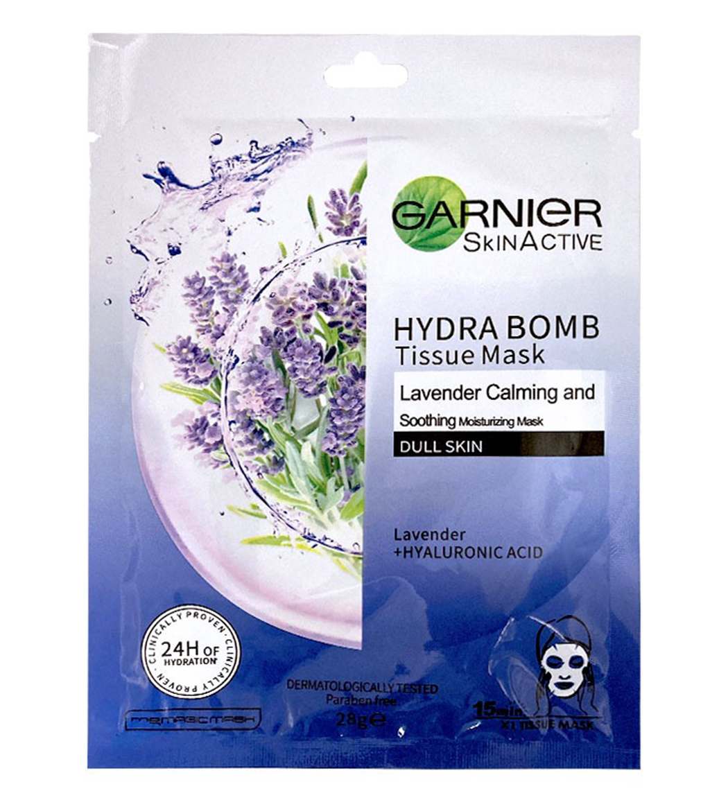 ماسک ورقه ای صورت حاوی عصاره اسطوخودوس و هیالورونیک اسید 28گرم