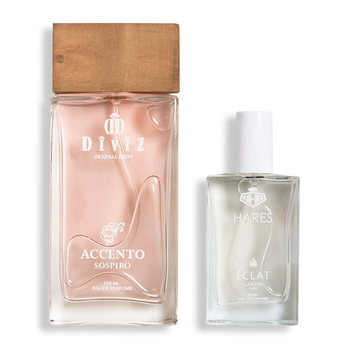 پک 2 عددی ادوپرفیوم مدل Lanvin Eclat حجم 50 میلی لیتر و ادوپرفیوم مدل Accento Sospiro حجم 100 میلی لیتر