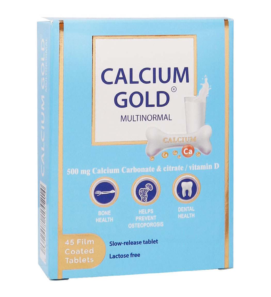قرص کلسیم مدل Gold بسته 45 عددی