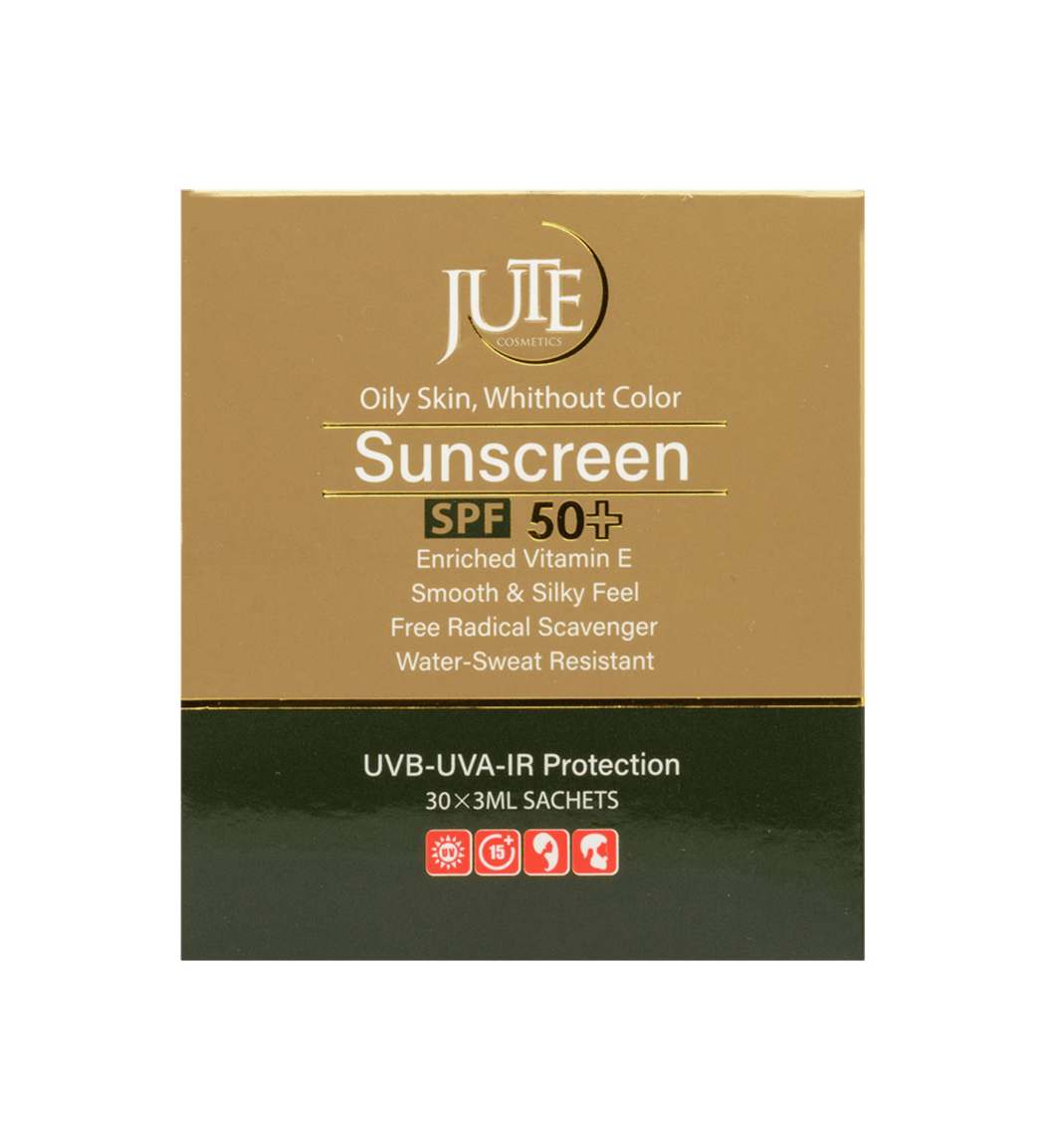 پک ساشه ای 3 میل ضد آفتاب spf50 انواع پوست بی رنگ اس پی بسته 30 عددی