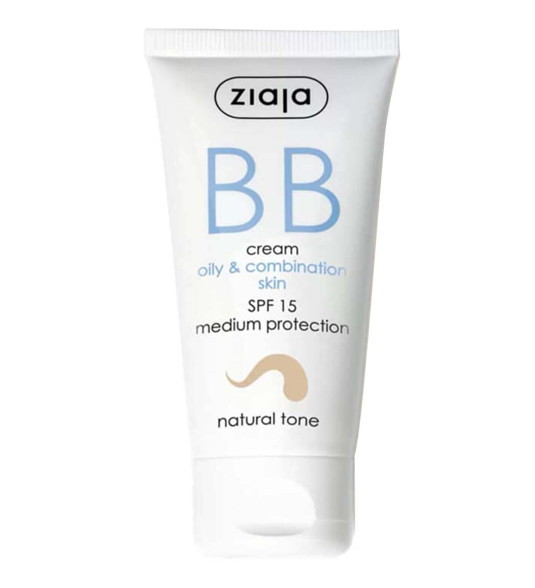 کرم بی بی SPF15 رنگ طبیعی مناسب پوست های چرب و مختلط حجم 50 میل