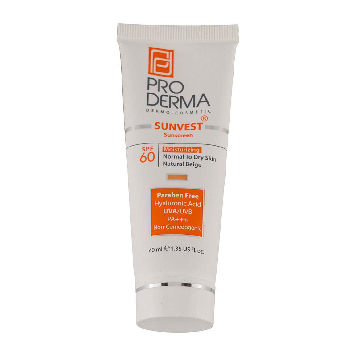 کرم ضد آفتاب رنگی با SPF 60 مناسب پوست معمولی و خشک حجم 40 میلی لیتر
