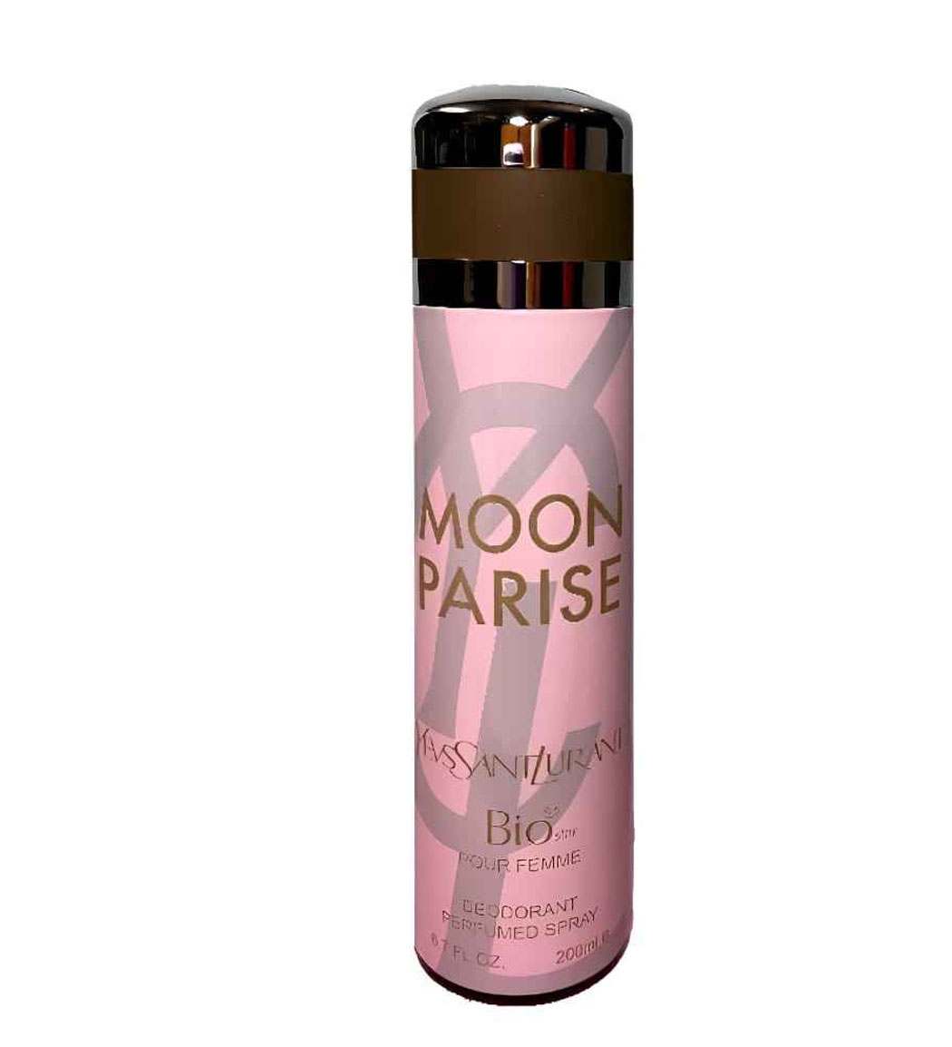 اسپری بدن زنانه بیو استار مدل Moon Parise حجم 200 میلی لیتر