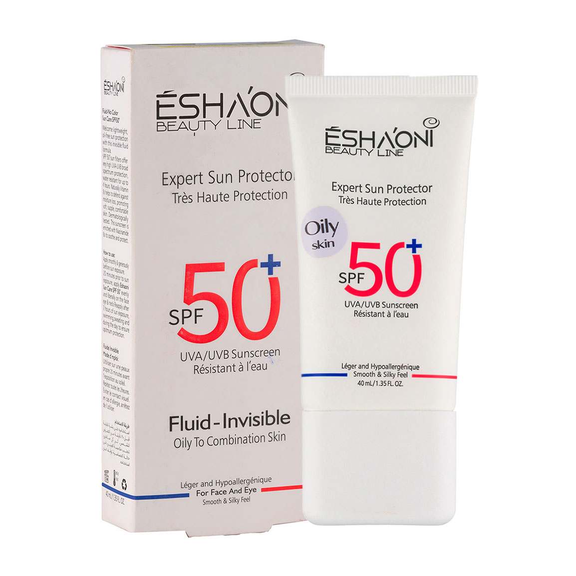 ضد آفتاب فلوئیدی بی رنگ با SPF 50 مناسب پوست چرب تا مختلط حجم 40 میلی لیتر