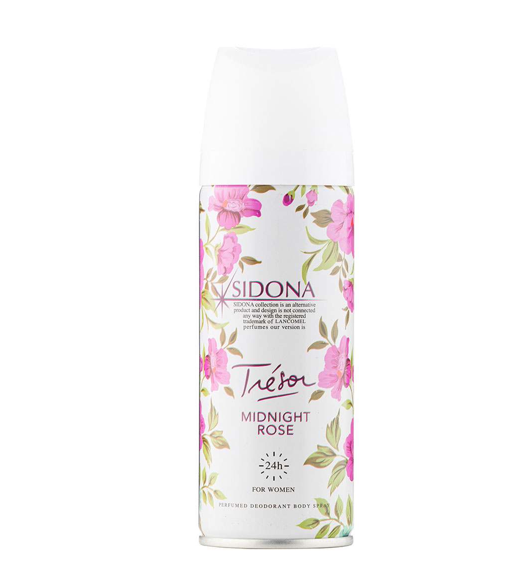 اسپری دئودورانت زنانه مدل Tresor Midnight Rose حجم 200میل
