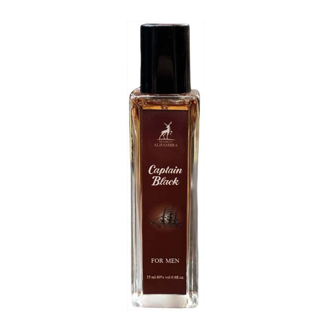 عطر جیبی مردانه مدل Capitan Black حجم 35 میلی لیتر