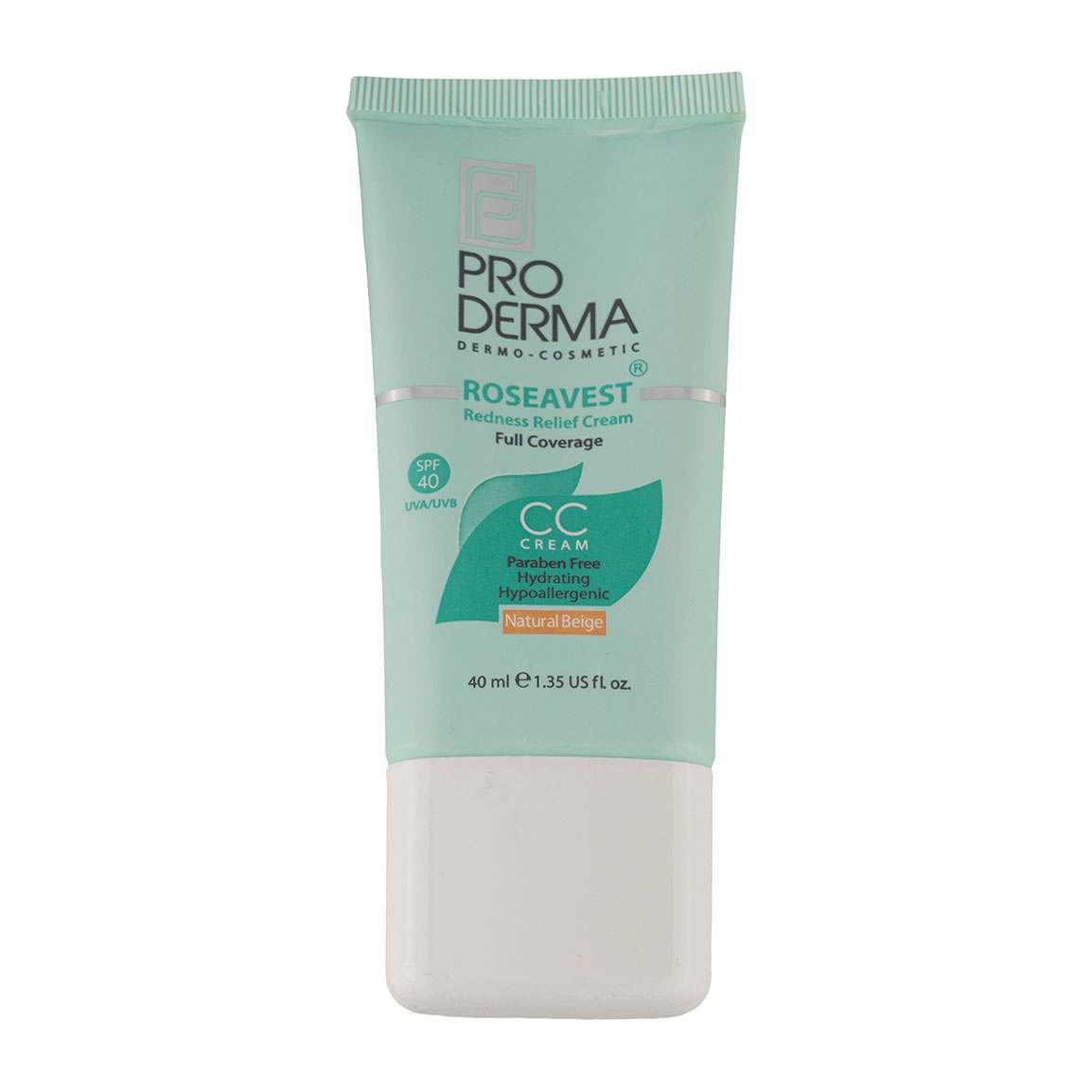 کرم مرطوب کننده رنگی صورت مدل Roseavest مناسب پوست معمولی و حساس با SPF 40 حجم 40 میلی لیتر