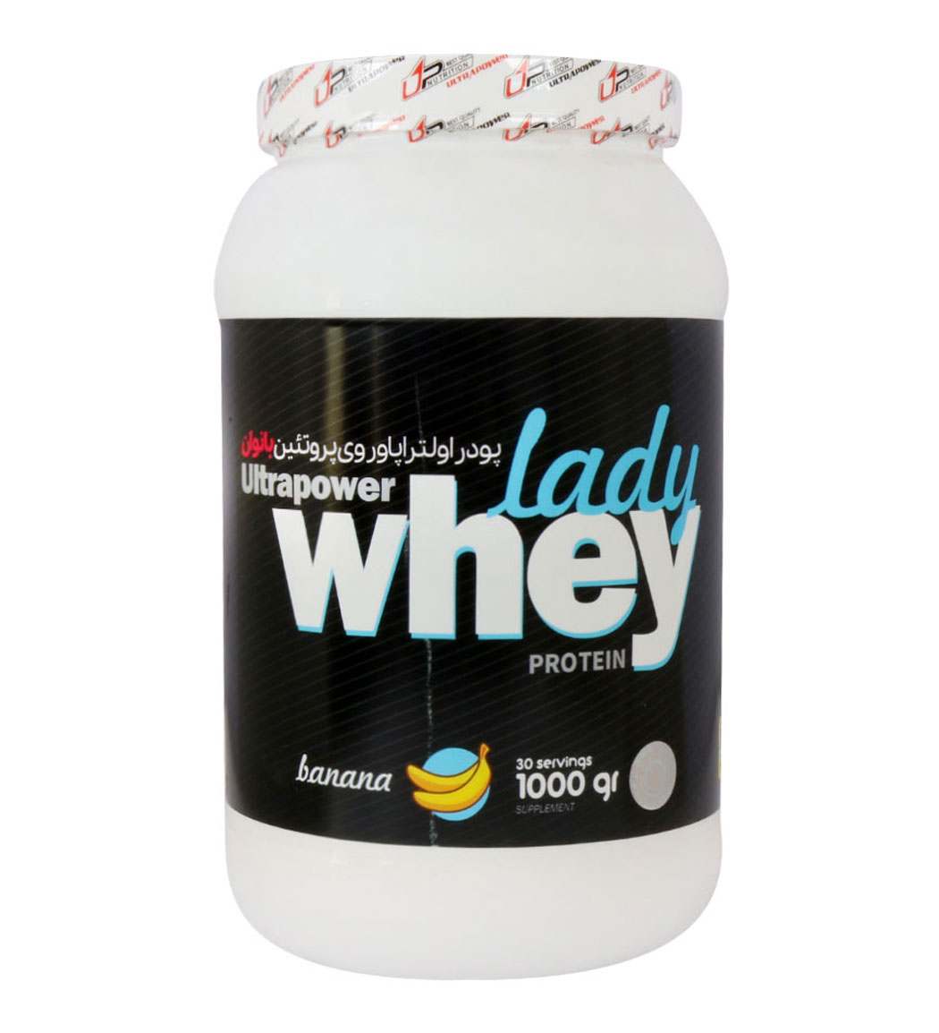پودر پروتئین Lady Whey با طعم موز وزن 1000 گرمی